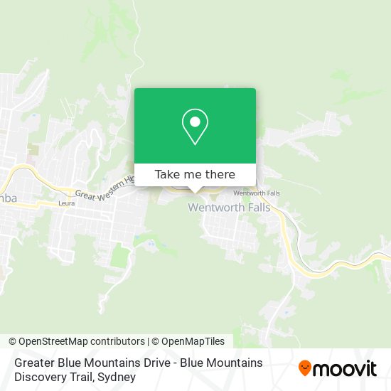 Greater Blue Mountains Drive - Blue Mountains Discovery Trail map