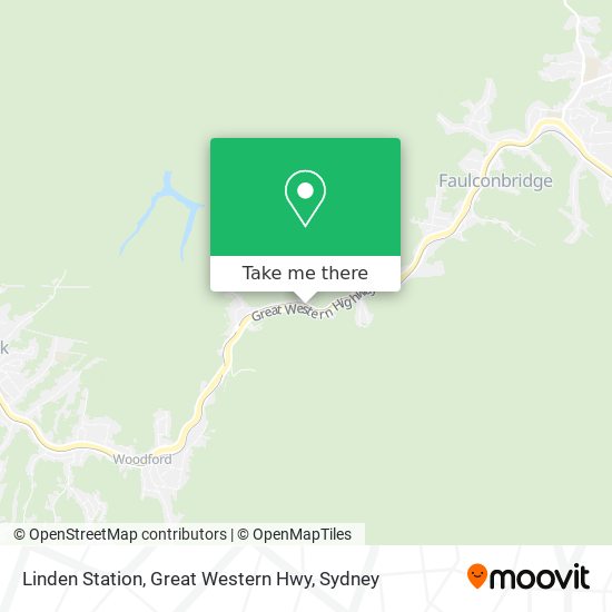 Linden Station, Great Western Hwy map