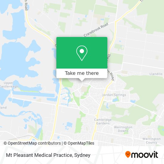 Mt Pleasant Medical Practice map