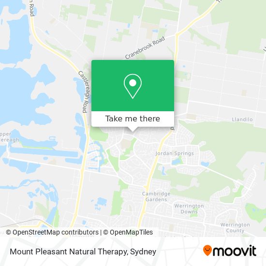 Mount Pleasant Natural Therapy map