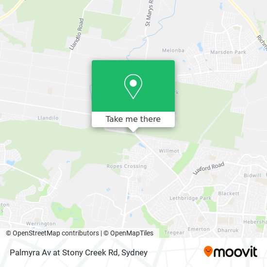 Mapa Palmyra Av at Stony Creek Rd