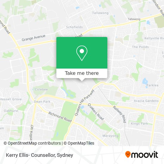 Kerry Ellis- Counsellor map