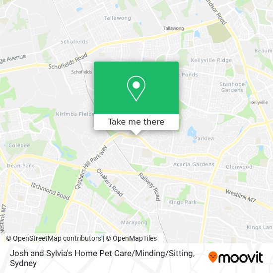 Mapa Josh and Sylvia's Home Pet Care / Minding / Sitting