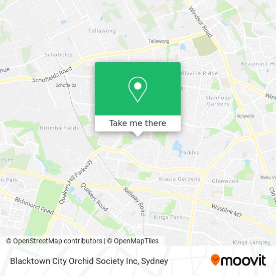 Blacktown City Orchid Society Inc map