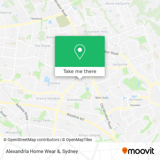 Alexandria Home Wear & map