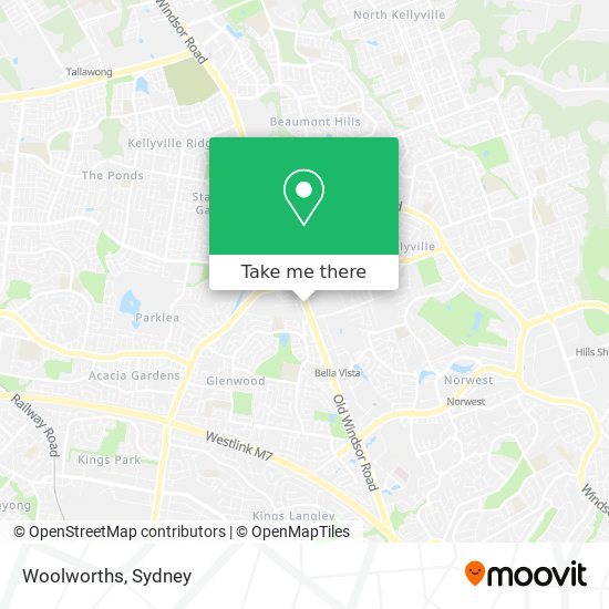 Mapa Woolworths