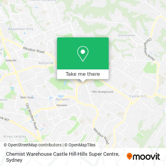 How to get to Chemist Warehouse Castle Hill Hills Super Centre in