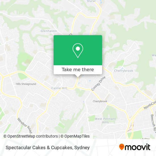 Spectacular Cakes & Cupcakes map