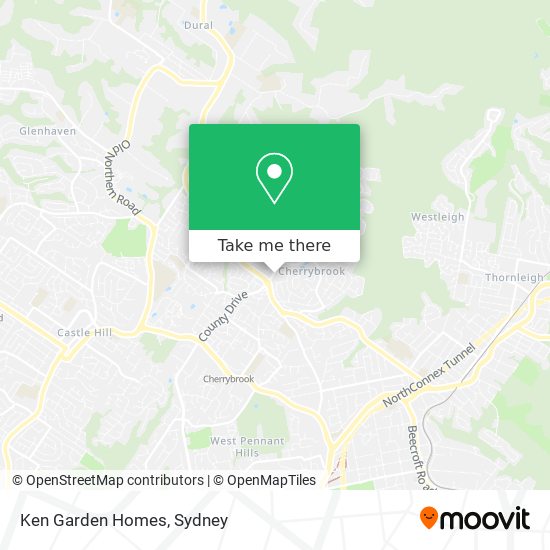 Ken Garden Homes map