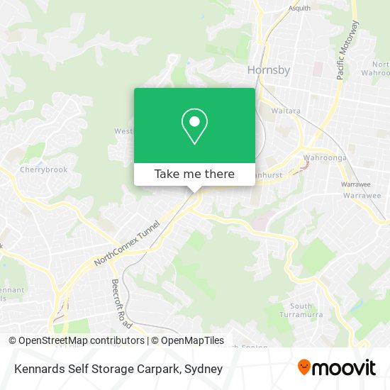 Kennards Self Storage Carpark map