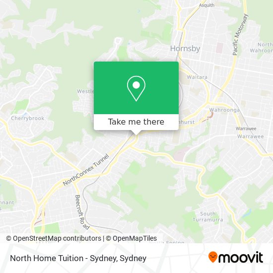 North Home Tuition - Sydney map