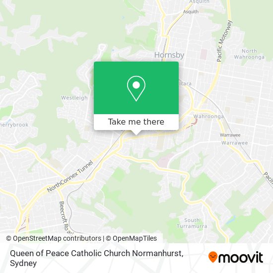 Queen of Peace Catholic Church Normanhurst map