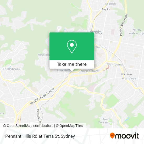 Pennant Hills Rd at Terra St map