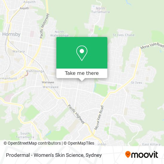 Prodermal - Women's Skin Science map