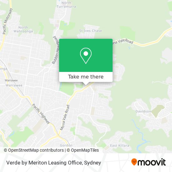Verde by Meriton Leasing Office map