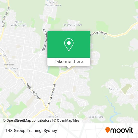 TRX Group Training map