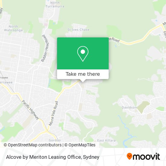 Alcove by Meriton Leasing Office map