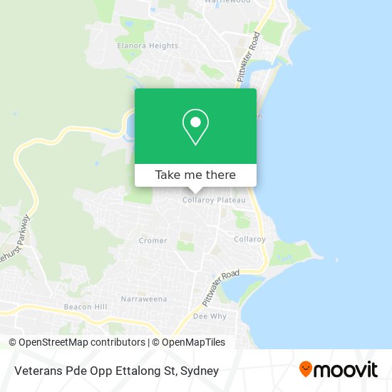 Mapa Veterans Pde Opp Ettalong St