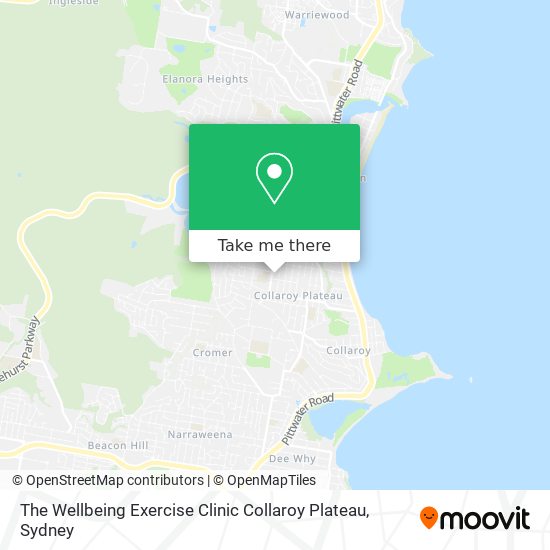 The Wellbeing Exercise Clinic Collaroy Plateau map
