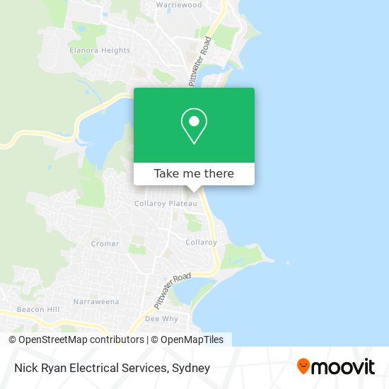 Nick Ryan Electrical Services map