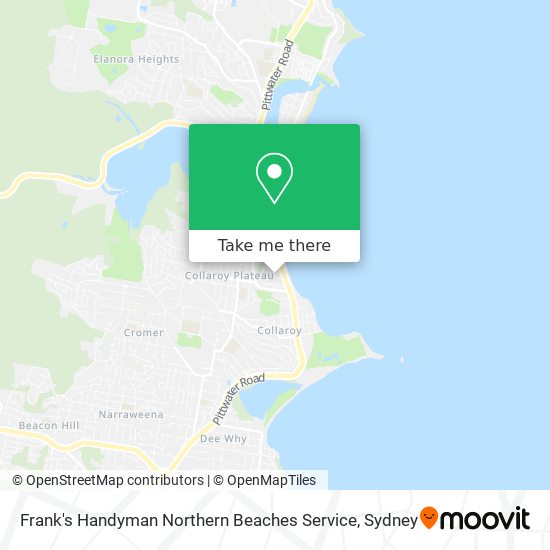 Frank's Handyman Northern Beaches Service map