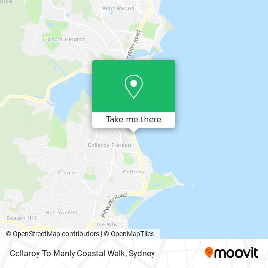 Collaroy To Manly Coastal Walk map