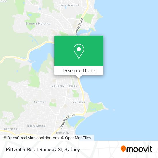 Pittwater Rd at Ramsay St map