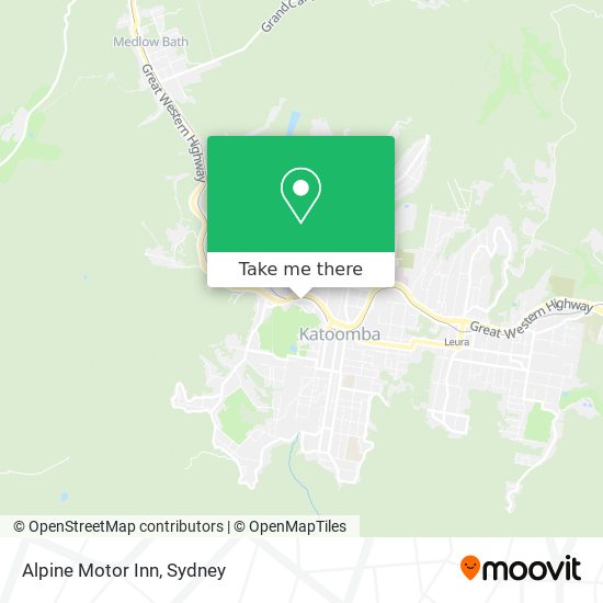 Mapa Alpine Motor Inn