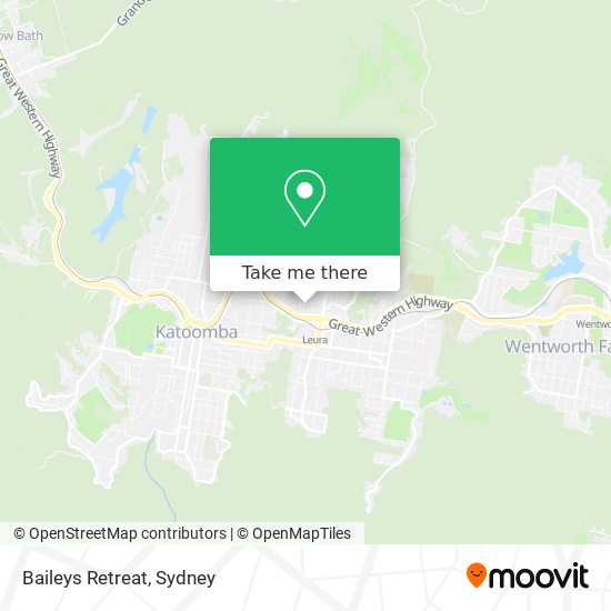 Baileys Retreat map