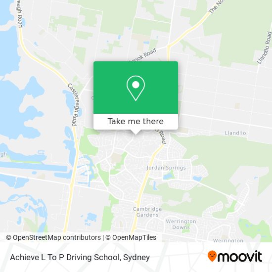 Achieve L To P Driving School map