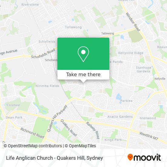 Life Anglican Church - Quakers Hill map