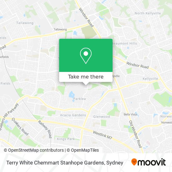 Terry White Chemmart Stanhope Gardens map