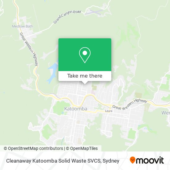 Mapa Cleanaway Katoomba Solid Waste SVCS