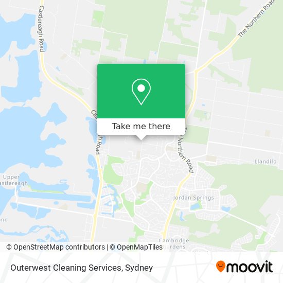 Outerwest Cleaning Services map