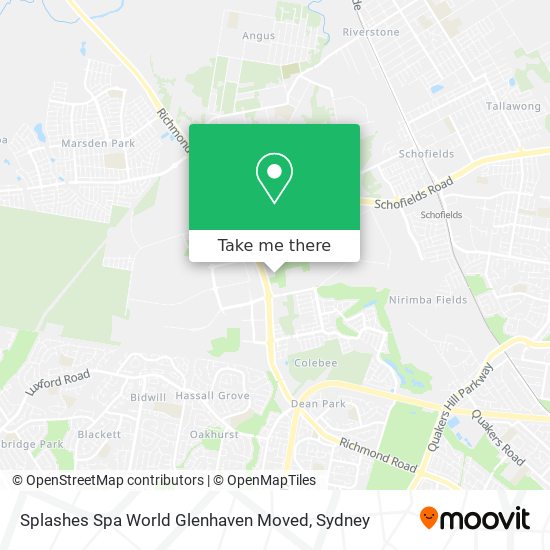 Splashes Spa World Glenhaven Moved map