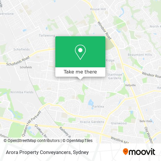 Arora Property Conveyancers map