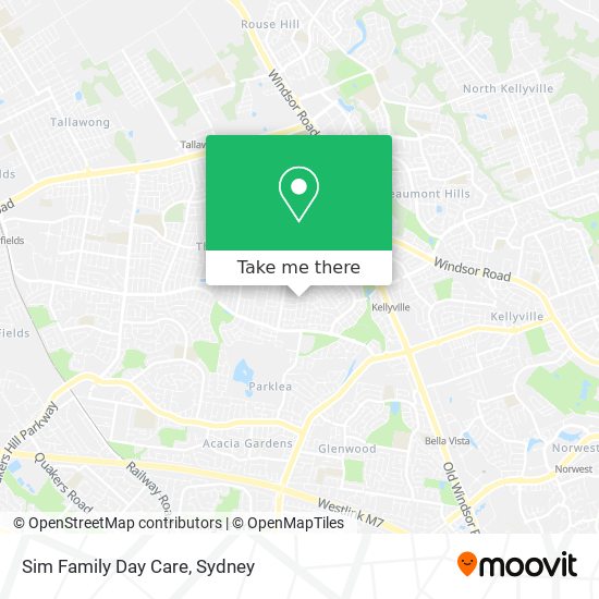 Sim Family Day Care map