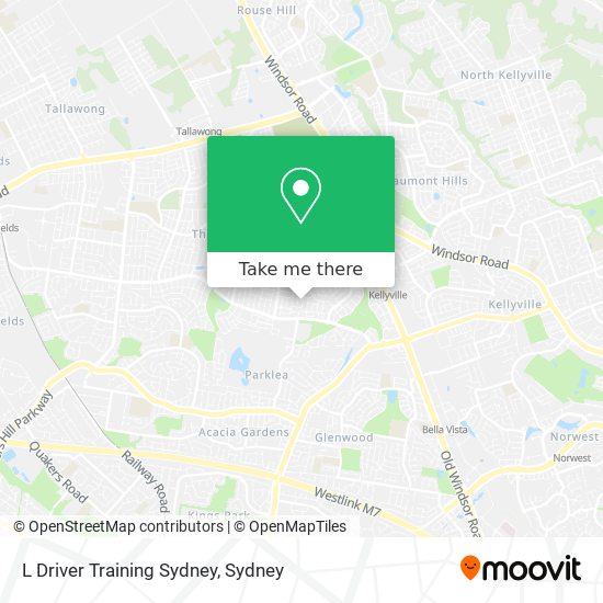 L Driver Training Sydney map