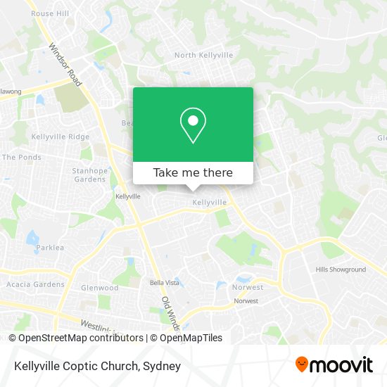 Mapa Kellyville Coptic Church