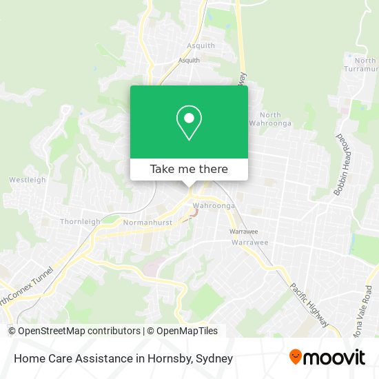 Home Care Assistance in Hornsby map