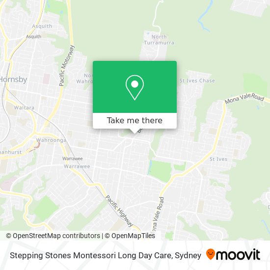 Mapa Stepping Stones Montessori Long Day Care
