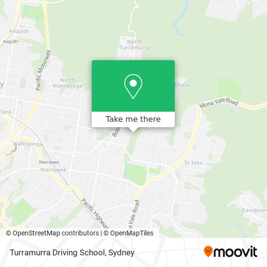 Turramurra Driving School map