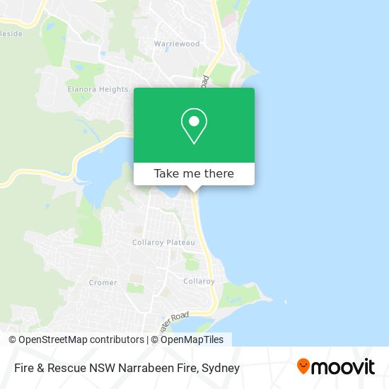 Fire & Rescue NSW Narrabeen Fire map