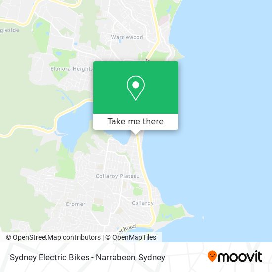 Mapa Sydney Electric Bikes - Narrabeen