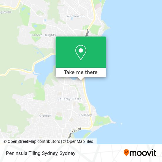 Mapa Peninsula Tiling Sydney