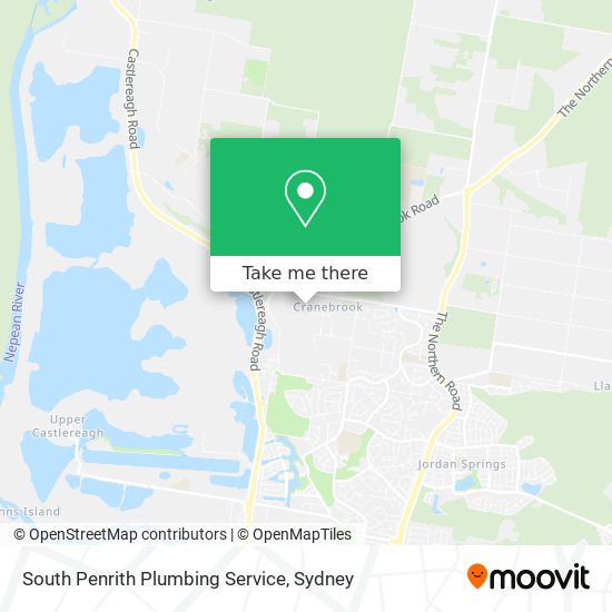 South Penrith Plumbing Service map