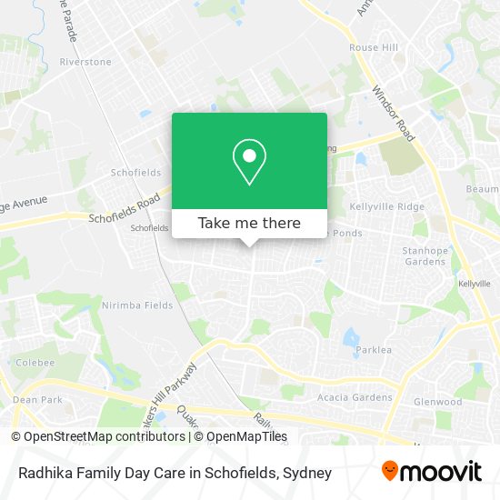 Radhika Family Day Care in Schofields map