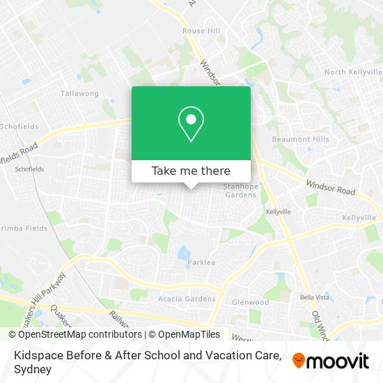Kidspace Before & After School and Vacation Care map