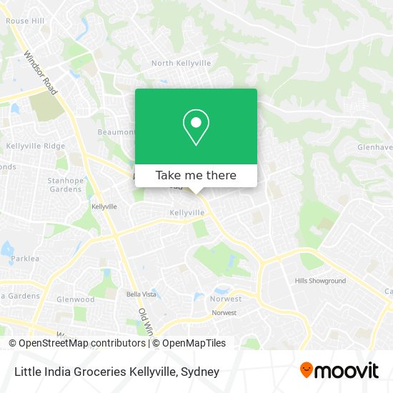 Little India Groceries Kellyville map