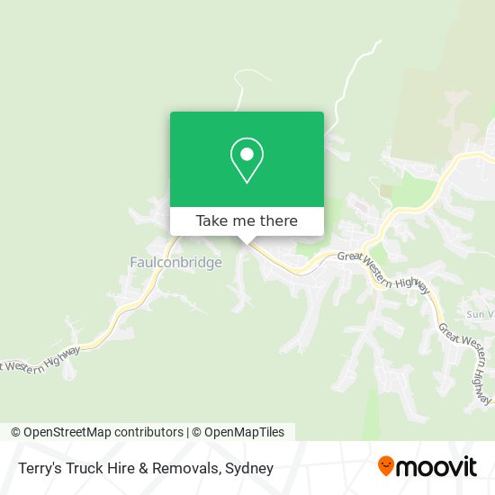 Terry's Truck Hire & Removals map